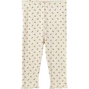 Sofie Schnoor Leggings - Naline - Antique White m. Print/Pointel - Sofie Schnoor - 62 - Leggings
