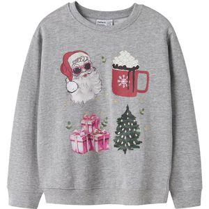 Sweatshirt - Kerst - Geborstelde Sweatstof - Lange Mouwen - Regular Fit