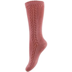 Condor Kniesokken m. Pointelle - Dusty Roze - Condor - 3-6 mnd - Sokken