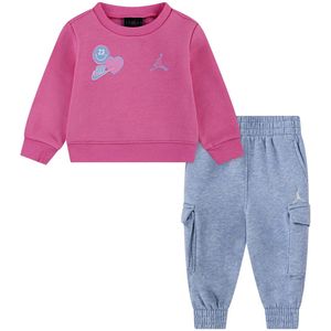 Jordan Sweatset - Kobalt Bliss Heather - Jordan - 12 mnd - Joggingpakken