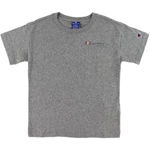 Champion Fashion T-Shirt - Grijs Gevlekt m. Logo - Champion - 18-20 jaar - T-Shirts