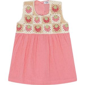 Hust and Claire Jurk - HCKria - Strawberry Haakwerk/Blozen - Hust and Claire - 4 jaar (104) - Jurk