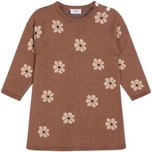 Hust and Claire Jurk - Gebreid - Klea - Bruin/Roze - Hust and Claire - 56 - Jurk