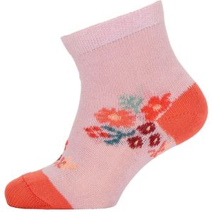 Melton Sokken - Roze m. Bloemen - Melton - 15/16 - Sokken