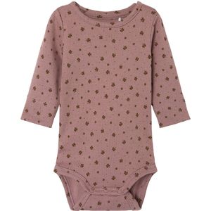 Name It Romper L/æ - NbfNoella - Twilight Mauve - Name It - 50 - Romper L/S
