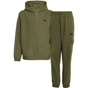 adidas Performance Trainingspak - Olive Strata/Wit - adidas Performance - 8 jaar (128) - Trainingspak