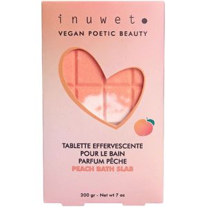 Inuwet Badtablet Fizz - 200g - Peach - Inuwet - OneSize - Persoonlijke Verzorging
