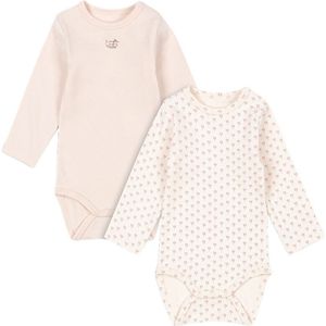 Fanga Fontana Rompers l/s - Modaal - Bello - 2-pack - Blush Mix - Fanga Fontana - 0-1 mnd - Romper L/S