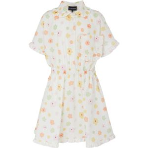 Emporio Armani Jurk - Wit m. Bloemen - Emporio Armani - 8 jaar (128) - Jurk