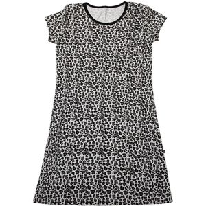 Say-So Nachthemd - Grijs Gevlekt m. Leopard - Say-So - 8 jaar (128) - Nachthemd