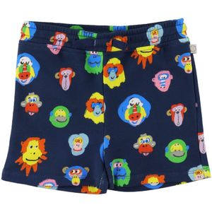 Stella McCartney Kids Sweatshorts - Navy m. Aapjes - Stella McCartney Kids - 24 mnd - Shorts