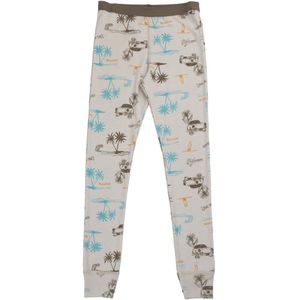 Joha Leggings - Wol/Zijde - Beige m. Print - Joha - 90 - Leggings