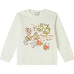 Stella McCartney Kids Sweatshirt - Wit m. Zonnebril - Stella McCartney Kids - 5 jaar (110) - Sweatshirt