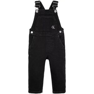 Calvin Klein Tuinbroek - Denim Dungaree - Gewassen Black - Calvin Klein - 2 jaar (92) - Tuinbroek