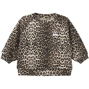 Sofie Schnoor Sweatshirt - Elissb - Light Brown Leopard m. Zilve - Sofie Schnoor - 1 jaar (80) - Sweatshirt