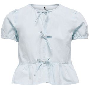 Kids Only Overhemd s/s - Noos - KogClara - Ballade Blue - Kids Only - 10 jaar (140) - Hemd S/S