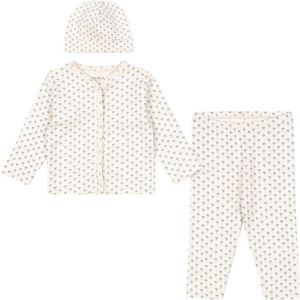 Fanga Fontana Set - Cardigan/Leggings/Muts - Bello - Punto Blue - Fanga Fontana - 0-1 mnd - Cardigan