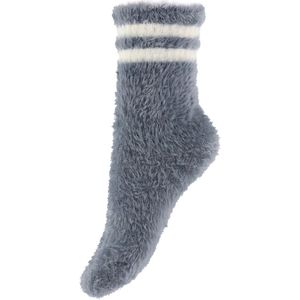 Mini Rodini Sokken - Stripe Pluizig - Grijs - Mini Rodini - 20/23 - Sokken