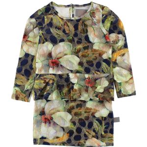 Creamie Jurk - Bloemig m. Glitter - Creamie - 14 jaar (164) - Jurk