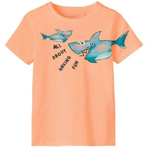 Name It T-Shirt - NmmPjarrie - Peach Nectar - Name It - 2 jaar (92) - T-Shirts