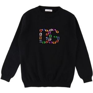 Dolce & Gabbana Blouse - Wol - Light Therapie - Zwart m. Steen - Dolce & Gabbana - 6 jaar (116) - Shirts