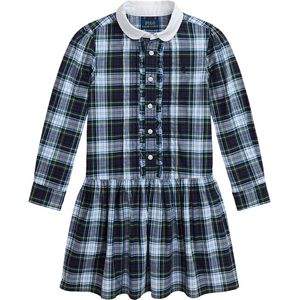 Polo Ralph Lauren Jurk - Navy/Groen Geruit m. Wit - Polo Ralph Lauren - 4 jaar (104) - Jurk