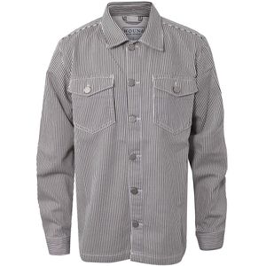 Hound Overhemd - Striped Overshirt - Black/Off White - Hound - 8 jaar (128) - Overhemd