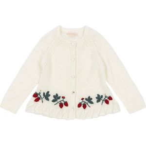 Konges Sløjd Cardigan - Gebreid - Minia - Bright White - Konges Sløjd - 1½ jaar (86) - Cardigan
