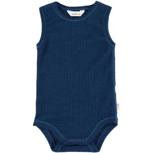 Joha Romper mouwloos - Wol - Rib - Donker Turkoois - Joha - 50 - Romper Mouwloos