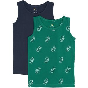 The New Onderhemd - 2-pack - Navy Blazer - The New - 3-4 jaar (98-104) - Onderhemd