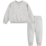 Nike Sweatset - Sweatshirt/Joggingbroek - Pale Ivory Heather - Nike - 24 mnd - Sweatset