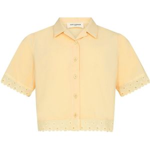 Sofie Schnoor Meisjes Overhemd - Light Yellow - Sofie Schnoor - 16 jaar (176) - Hemd S/S