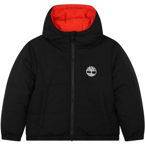 Timberland Gevoerde Jas/Fleece Jas - Omkeerbaar - Zwart/Oranje - Timberland - 12 jaar (152) - Donsjassen