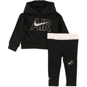 Nike Set - Hoodie/Leggings - Lucht - Zwart - Nike - 12 mnd - Hoodie