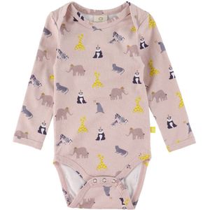 Smallstuff Romper l/s - Zoo Garden - Rose - Smallstuff - 2 jaar (92) - Romper L/S