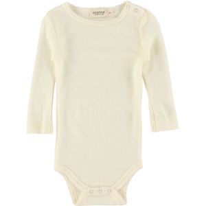 MarMar Romper l/s - Benedikte - Wol - Natural - MarMar - 56 - Romper L/S