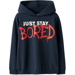 Name it - Hoodie - Donker Blauw - Maat 128/8J