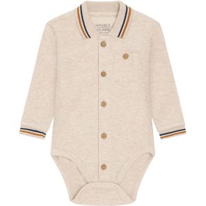 Hust and Claire Romper l/s - HCBoye - Wheat Melange - Hust and Claire - 62 - Romper L/S