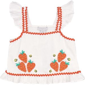Stella McCartney Kids Top - Ivory - Stella McCartney Kids - 8 jaar (128) - Tanktop