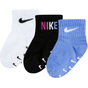 Nike Sokken - 3-pack - Antislip - Wit/zwart/blauw - Nike - 16/17 - Sokken