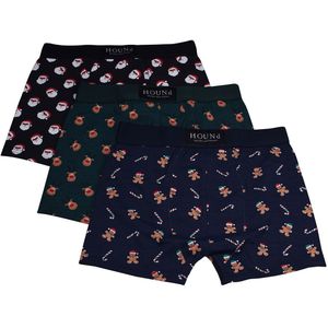 Hound Boxershorts - 3-pack - Vrolijk kerstfeest - Hound - 8 jaar (128) - Boxershorts
