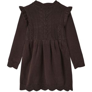 Fliink Jurk - Gebreid - Alilly - Koffieboon - Fliink - 80 - Jurk