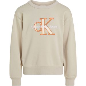 Calvin Klein - Sweatshirt - Kasteelgrijs - 100% Katoen