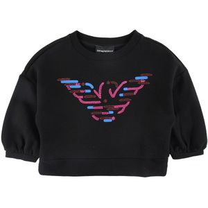 Emporio Armani Sweatshirt - Zwart m. Pailletten - Emporio Armani - 4 jaar (104) - Sweatshirt