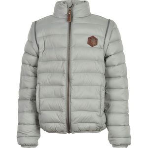 Mikk-Line Gevoerde Jas/Vest - 2-in-1 - Neutral Grijs - Mikk-Line - 5 jaar (110) - Donsjassen