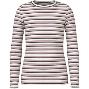 Name It Blouse - Rib - NkfVemma - Cloud Danser/Seal Brown/Keepsa - Name It - 6 jaar (116) - Shirts