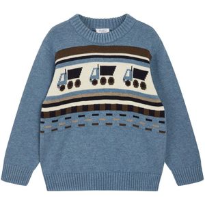 Hust and Claire Blouse - Gebreid - Pelle - Ocean Melange m. Vrac - Hust and Claire - 6 jaar (116) - Shirts