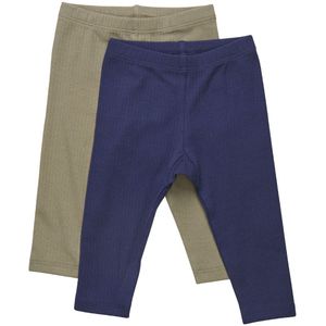 Minymo Leggings - 2-pack - Dark Navy - Minymo - 50 - Leggings