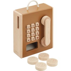 Liewood Houten Speelgoed - Telefoon - Rufus - Golden Caramel Mul - Liewood - OneSize - Telefoon