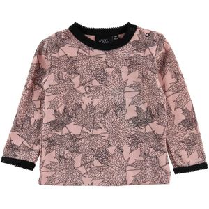 Petit by Sofie Schnoor Blouse - Wol/Katoen - Poeder m. Bladen - Sofie Schnoor - 56 - Shirts